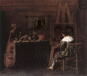 The Painter In His Studio — Hendrik Gerritsz Pot
