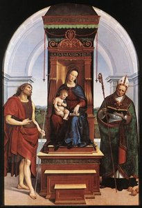 María Y El Niño (el Altar De Ansidei) — Rafael