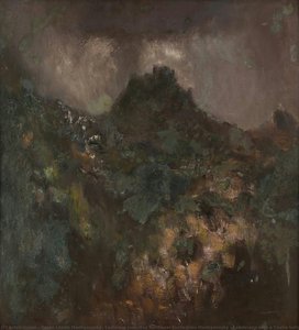 Landscape With A Castle Before A Storm — László Mednyánszky
