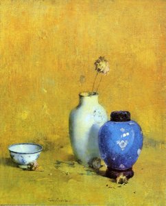 Still Life With Chinese Porcelain — Soren Emil Carlsen