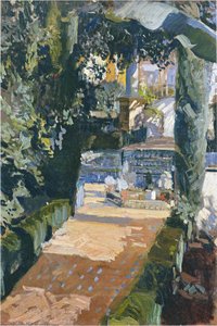 Courtyard Of The Dances, Alcazar Of Sevilla — Joaquín Sorolla