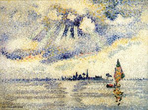 Sunset On The Lagoon, Venice — Henri Edmond Cross
