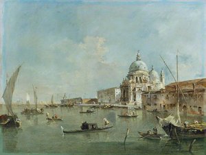 Venice Santa Maria Della Salute And The Dogana — Francesco Lazzaro Guardi