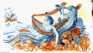 Voilier Et Sirènes — Yvonne Jean Haffen