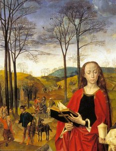 Sintes Marguerite Et Marie-madeleine Avec Maria Portinari (détail) (10) — Hugo Van Der Goes