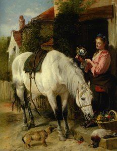 The Gardener's Daughter — Richard Ansdell