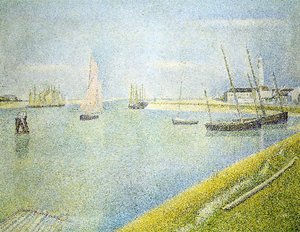 Kanał W Gravelines, W Kierunku Morza — Georges Pierre Seurat