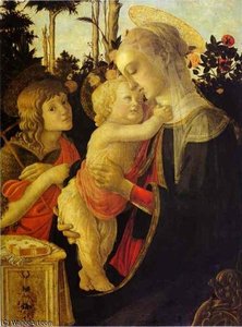 The Virgin And Child With John The Baptist — Sandro Botticelli