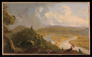Sketch For View From Mount Holyoke, Northampton, Massachusetts, After A Thunderstorm (the Oxbow) — 토마스 콜