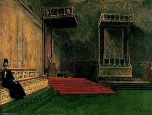 Interior Of The Sistine Chapel — Léon Joseph Florentin Bonnat