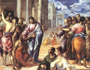 İsa'nın Kör Adamı İyileştirmesi — El Greco