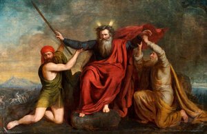 Moses With His Arms Supported By Aaron And Hur — Thomas Brigstocke