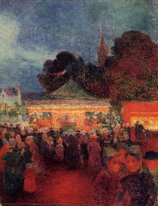 Carnival At Night In Croisic — Ferdinand Du Puigaudeau
