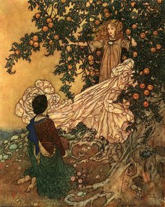Beauty In The Garden — Edmund Dulac