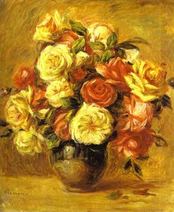 Bouquet De Rosas — Pierre-auguste Renoir