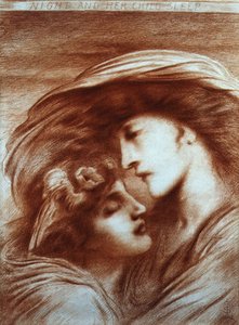 Night And Her Child Sleep — Simeon Solomon