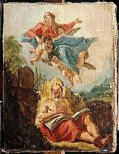La Vierge Apparaissant A Saint Jerome — Francesco Fontebasso