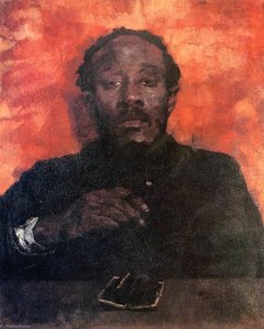Moor Smoking — Wilhelm Trübner