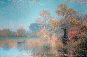 Lakeside Landscape — Alfred East