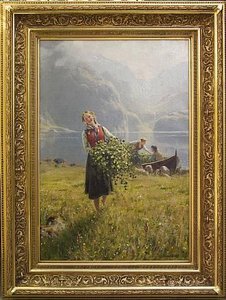 A Summerday By A Norwegian Fjord — Hans Dahl