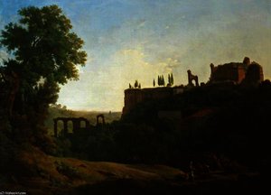 Italian Landscape With Figures And Ruins — Richard Wilson