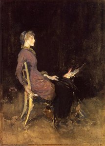 Schwarz Und Rot Bzw. Studie In Schwarz Und Gold — James Abbott Mcneill Whistler