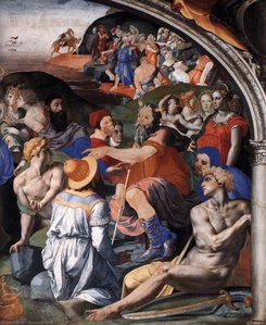 Crossing Of The Red Sea (detail) — Agnolo Bronzino