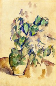 Feuilles Dans Un Pot Vert — Paul Cézanne
