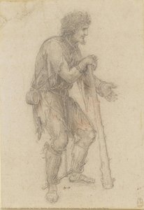 Recto: A Costume Study Of A Prisoner. Verso: A Nude Male Figure — Leonardo Da Vinci