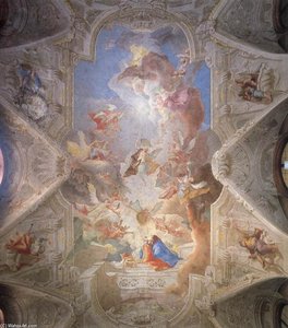 The Annunciation And The Four Prophets — Paul Troger