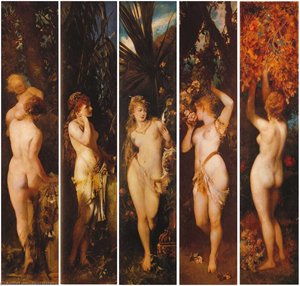 Die Fã¼nf Sinne — Hans Makart