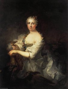 Portrait Of Unknown Woman As Hebe — Robert Le Vrac De Tournières