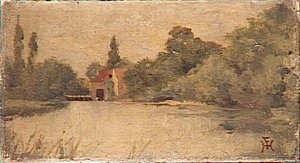 Moulin Sur Une Rivière — Ferdinand Heilbuth