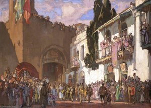 Entry Of The Welsh Troops Into Jerusalem — Frank Brangwyn