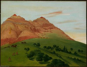 View In The Grand Detour, 1900 Miles Above St. Louis — George Catlin