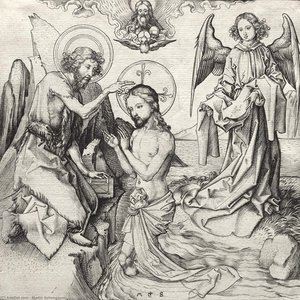 The Baptism Of Chisrt In The Jordan — Martin Schongauer