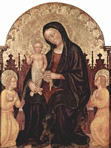 Madonna With Two Angels — Gentile Da Fabriano