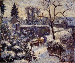 Schnee Bei Montfoucault — Camille Pissarro