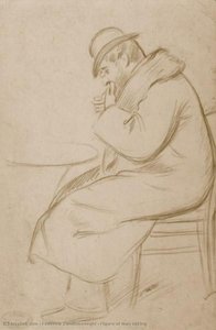 Figure Of Man Sitting — Federico Zandomeneghi