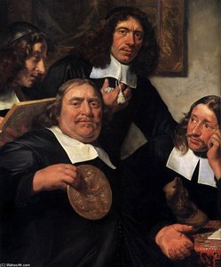 The Governors Of The Guild Of St Luke, Haarlem (detail) — Jan De Bray