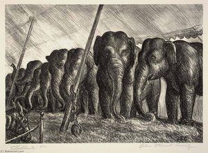 Circus Elephants — John Steuart Curry