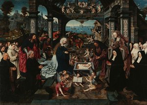 The Adoration Of The Christ Child — Jakob Kornelisz Van Ostane
