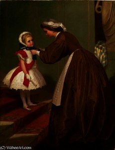 Miss Lily's Carriage Stops The Way — James Hayllar
