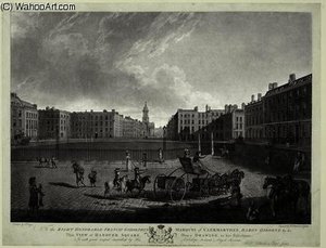 View Of Hanover Square, Engraved By Robert Pollard — Edward Dayes