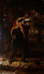 Ross Lewis Mangles Saving A Wounded Soldier — Chevalier Louis William Desanges