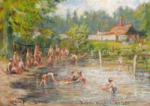 The Sheepwash (the Lido), The Ridgeway, Mill Hill — Henry Childe Pocock