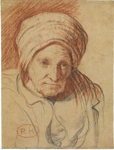 Head Of An Old Woman: — Jan Andrea Lievens Jan Lievens