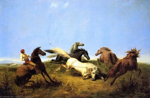 Hunting Wild Horses — William Tylee Ranney