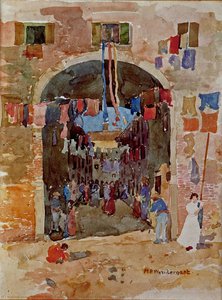 Riva Degli Schiavoni; Castello — Maurice Brazil Prendergast