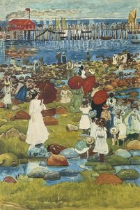 The Stony Beach, Ogunquit - Maurice Brazil Prendergast — موريس بريندرجاست